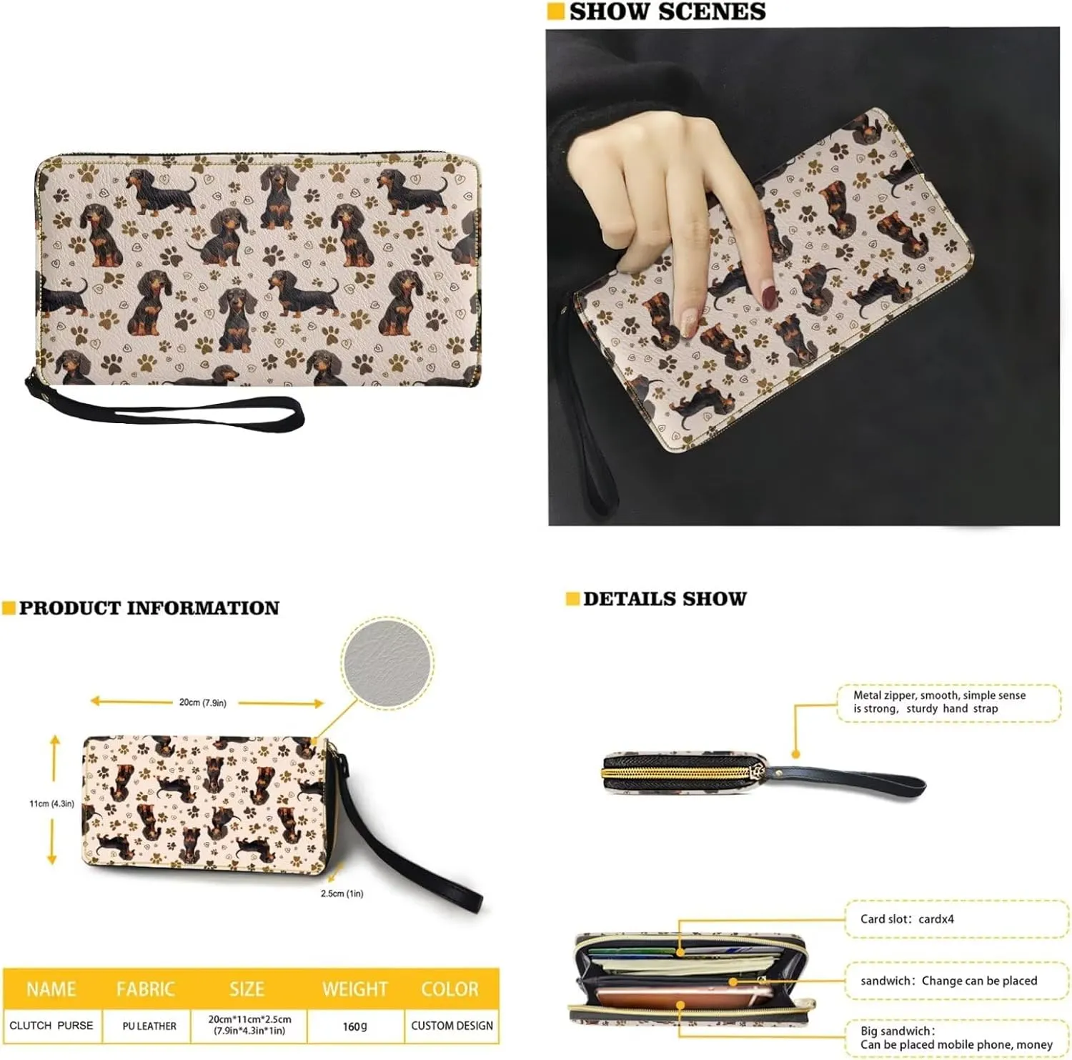 2pcs Purses for Women Wallet Shoulder Bag Top Handle Hand for Daliy Use