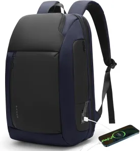 BANGE Travel BackpacksOvernight Laptop Carry-On Backpack for Airplanes Waterproof 15.6 inch Laptop Backpack for Men and Women (Blue)
