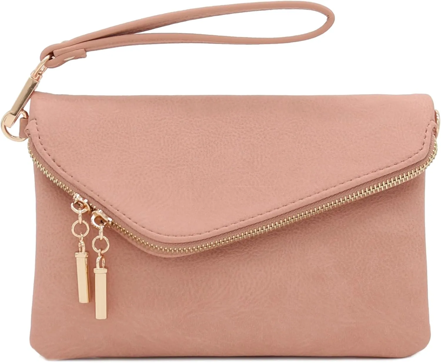 FashionPuzzle Envelope Wristlet Clutch Crossbody Bag with Chain Strap