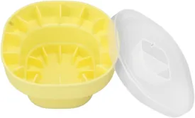 Foldable Silicone Ice Bucket, Soft, Space Saving, Portable Ice Bucket, Drink Cooler for Party, Picnic (Turmeric)