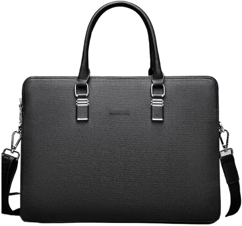 French Men's Briefcase Business Handbag Document Computer Bag ffor Commuting Travel Business