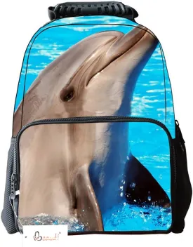 Ibeauti Unisex School Backpack, Large Capacity 3D Vivid Animal Face Print Backpack Ibeauti Unisex School Backpack, Large Capacity 3D Vivid Animal Face Print Backpack