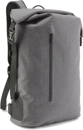 KNOMO Cromwell Rolltop 16 inch Waterproof Laptop Backpack, Water Resistant Travel Rucksack, Casual Daypack for Outdoors, Grey
