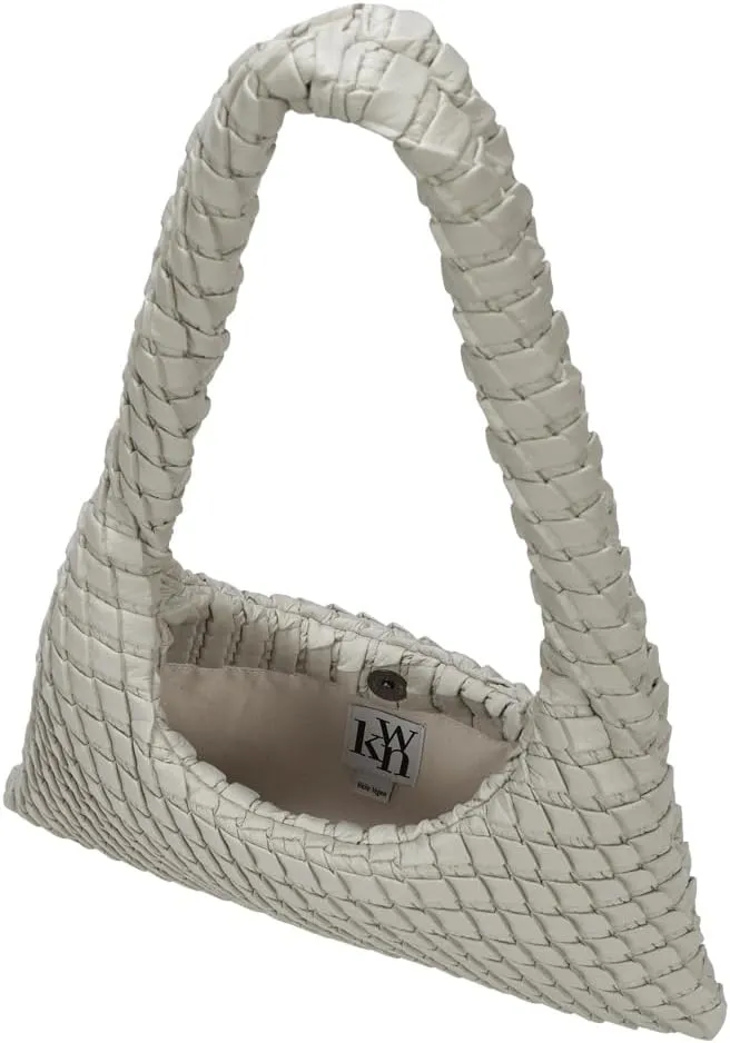 KWANI Textured Hobo Bag - PU Leather Shoulder Tote Handbag for Women, Magnetic Closure, Casual Work Travel Bag