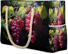 Large Tote Beach Bags for Women with Zipper Waterproof Sandproof Swim Pool Grocery Gym Travel Bag