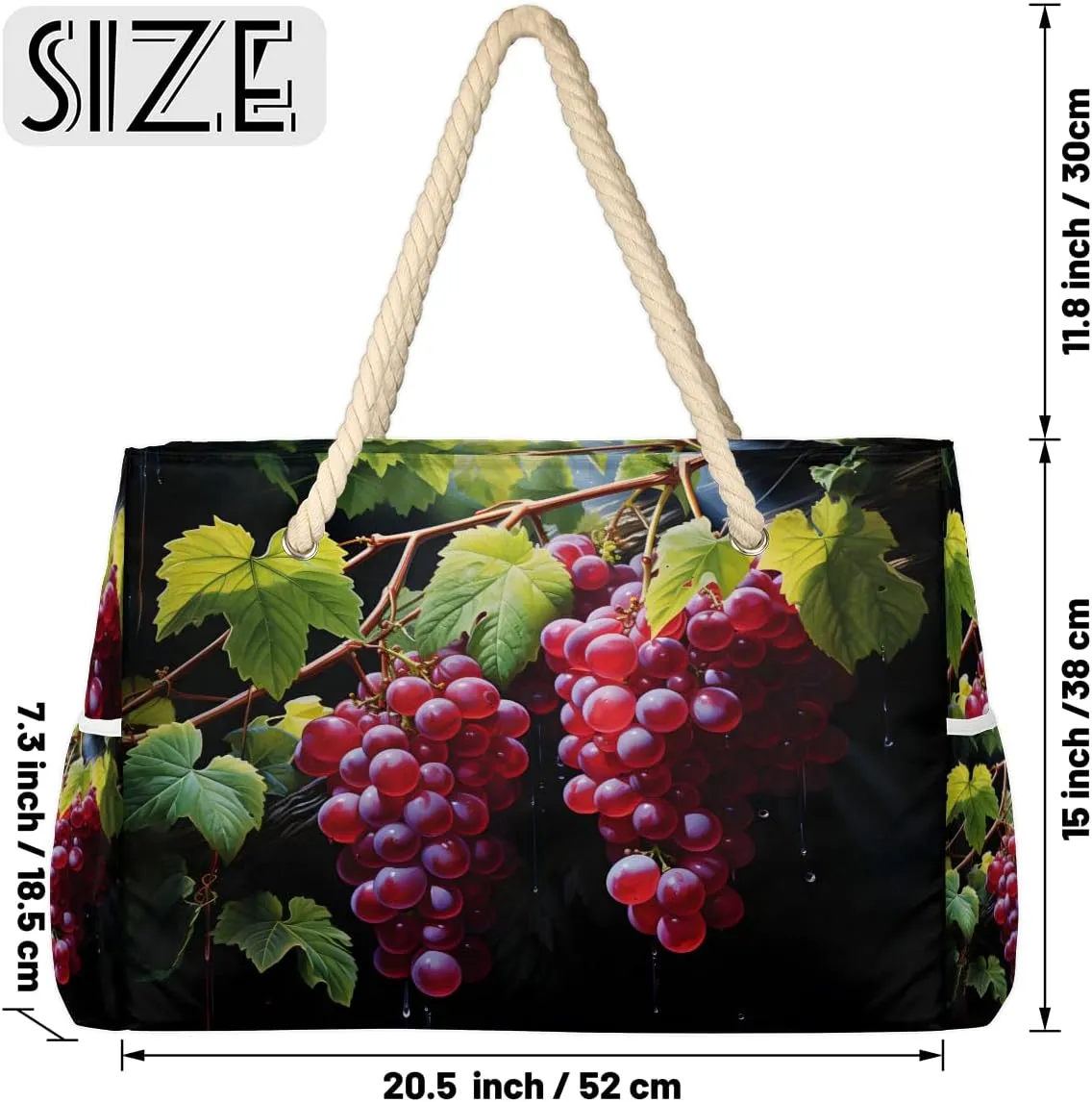 Large Tote Beach Bags for Women with Zipper Waterproof Sandproof Swim Pool Grocery Gym Travel Bag