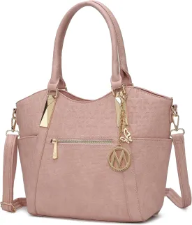 MKF Collection Tote Satchel Handbag for Women: PU Leather Shoulder Bag  Top-Handle Purse, Ladies Pocketbook By Mia K