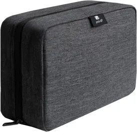 pack all Hanging Travel Toiletry Bag, Water Resistant Travel Bag, Portable Toiletry Shaver, High Capacity Cosmetic Bag Organizer for Women and Men (Grey)