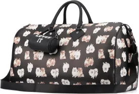 Paris Hilton York Duffle Bag with Puppy Print and LOVES IT Mini Barrel Bag Paris Hilton York Duffle Bag with Puppy Print and LOVES IT Mini Barrel Bag