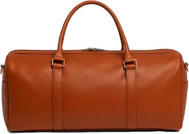 Real Cowhide Leather Travel Duffel Bag  Waterproof Weekender Overnight Bag, Vintage Handcrafted Travel Carry-On Luggage (Tan) Real Cowhide Leather Travel Duffel Bag  Waterproof Weekender Overnight Bag, Vintage Handcrafted Travel Carry-On Luggage (Tan)