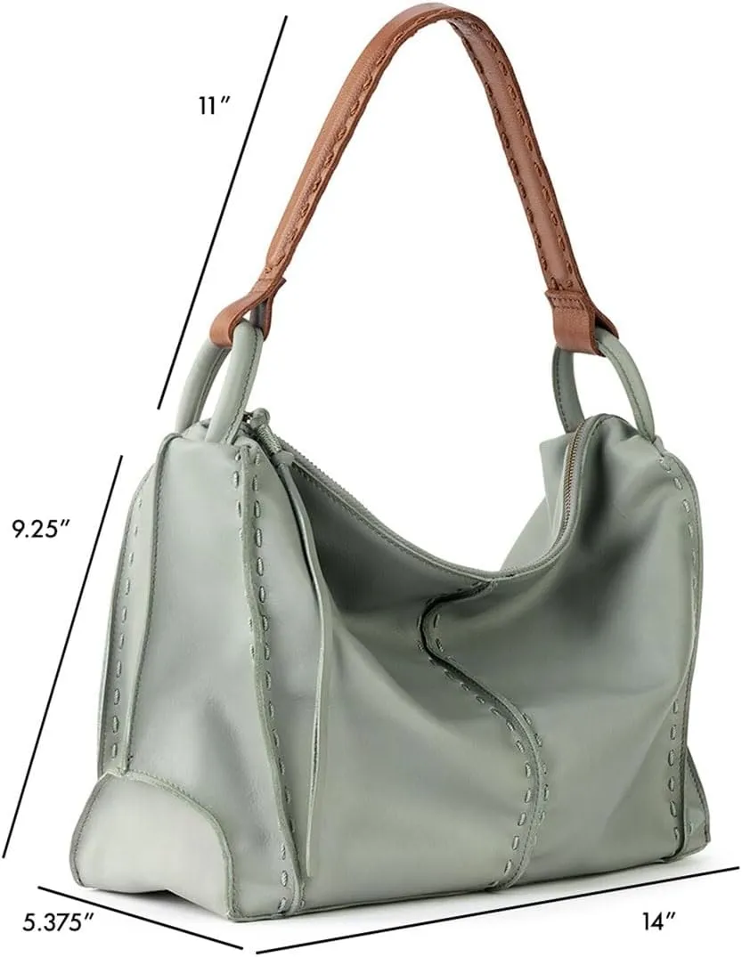 The Sak Los Feliz Hobo Purse - Premium Large Leather Women's Handbag for Everyday & Travel - Durable Purse With Zipper Pocket